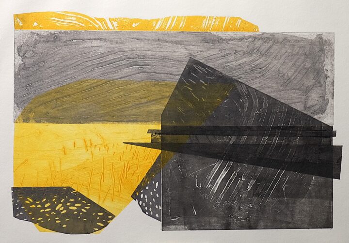 Foreshore 5 Plate collagraph with bock print 40x30cm 350